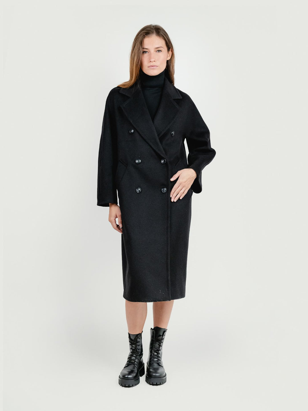 CAPPOTTO DOPPIOPETTO OVER NERO