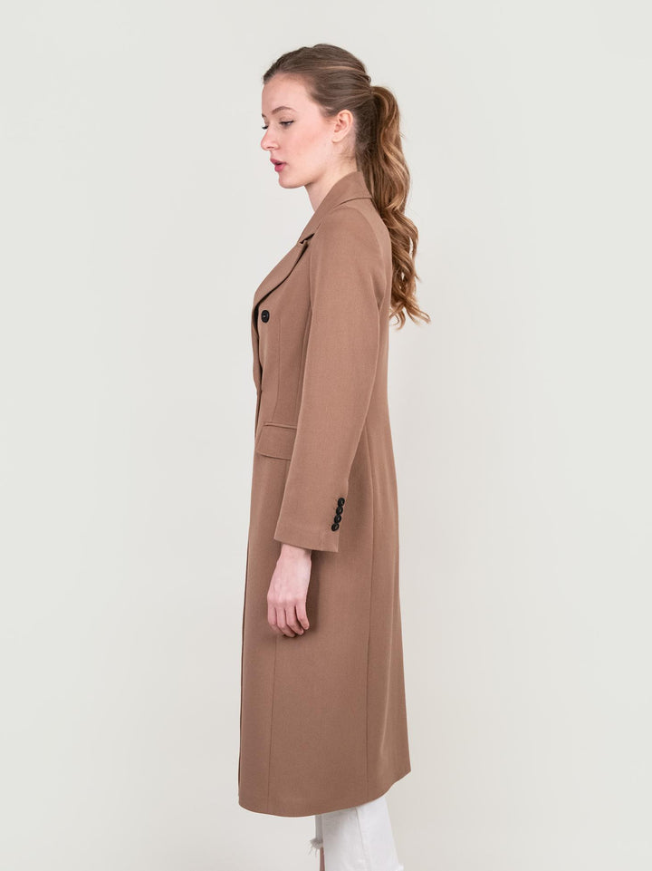 CAPPOTTO LUNGO DOPPIOPETTO CAMMELLO
