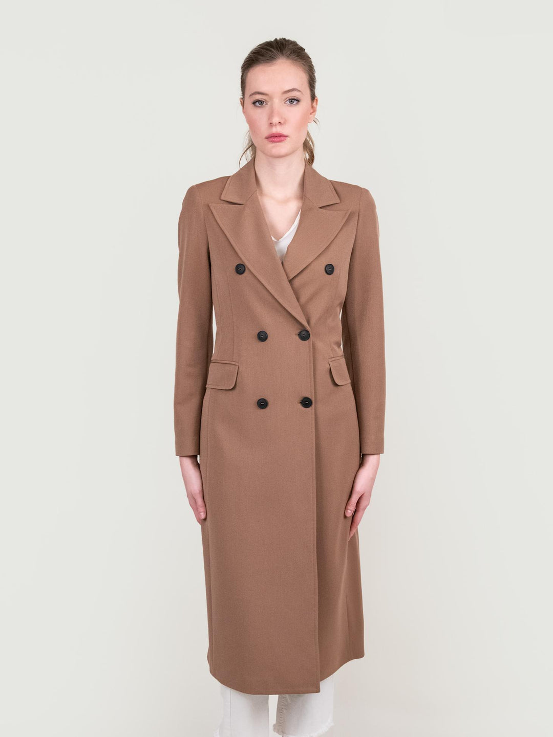 CAPPOTTO LUNGO DOPPIOPETTO CAMMELLO