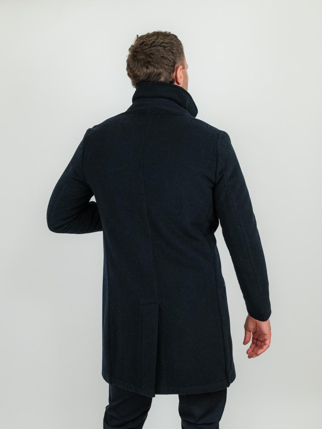 CAPPOTTO MODELLO LODEN BLU NAVY