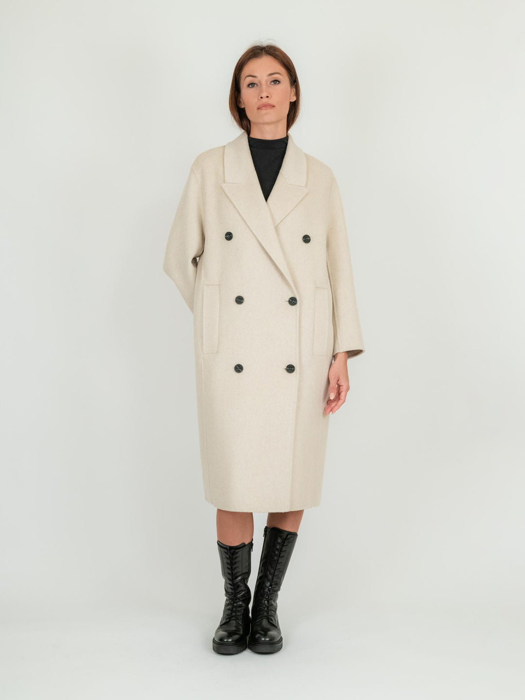 CAPPOTTO OVER DOPPIOPETTO BEIGE
