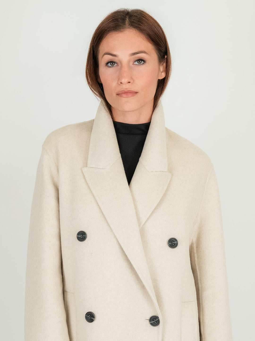 CAPPOTTO OVER DOPPIOPETTO BEIGE