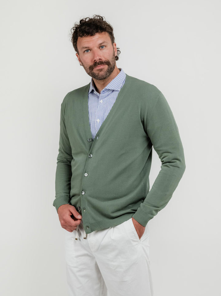 CARDIGAN COLOR SALVIA