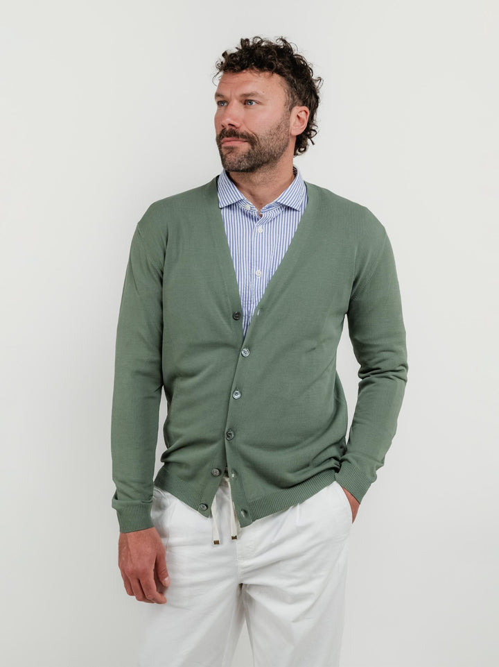 CARDIGAN COLOR SALVIA