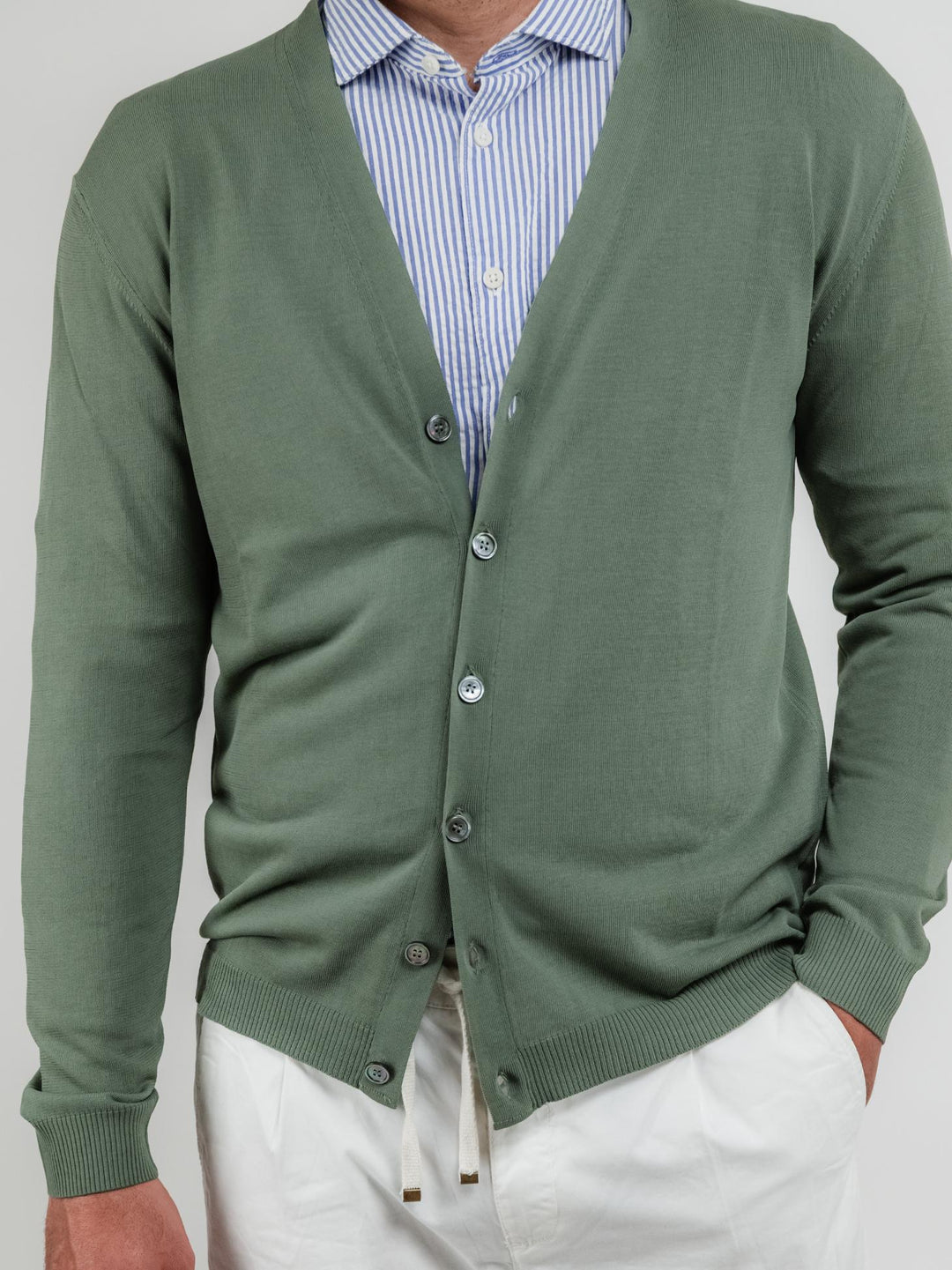 CARDIGAN COLOR SALVIA