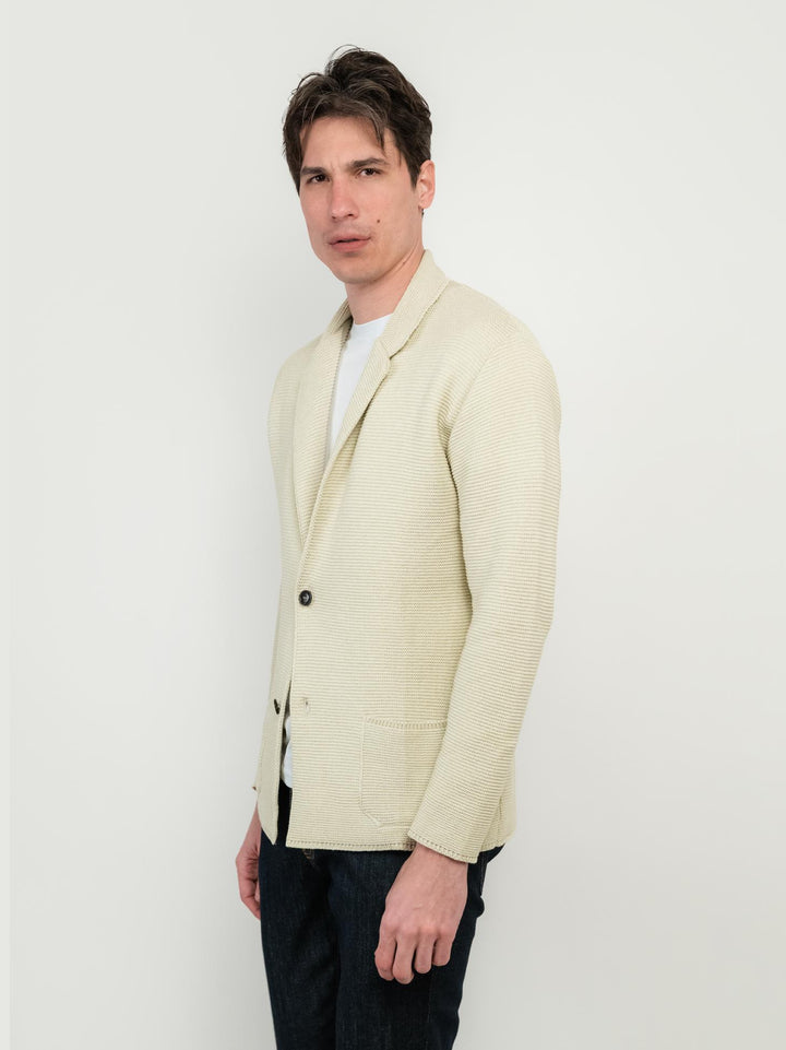 CARDIGAN IN COTONE BEIGE