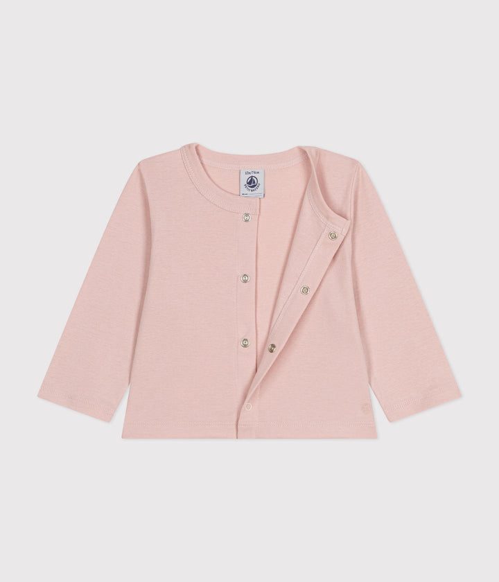 CARDIGAN IN COTONE NEONATO ROSA