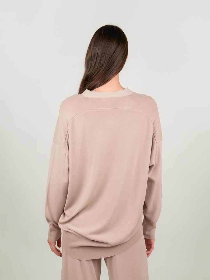 CARDIGAN IN MAGLIA BEIGE