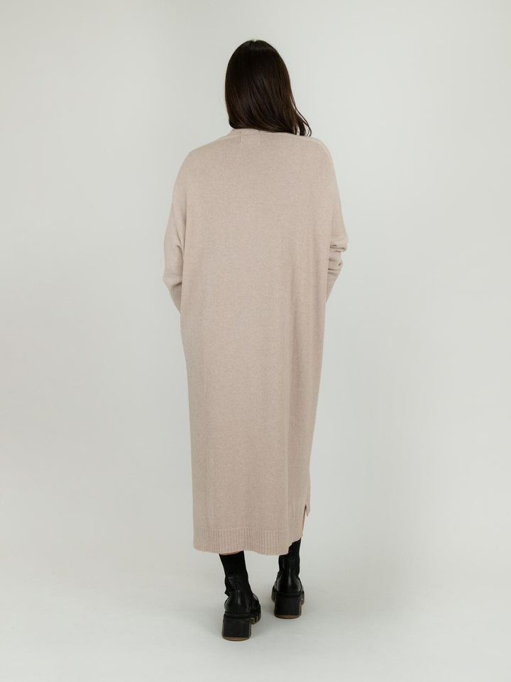 CARDIGAN LUNGO BEIGE