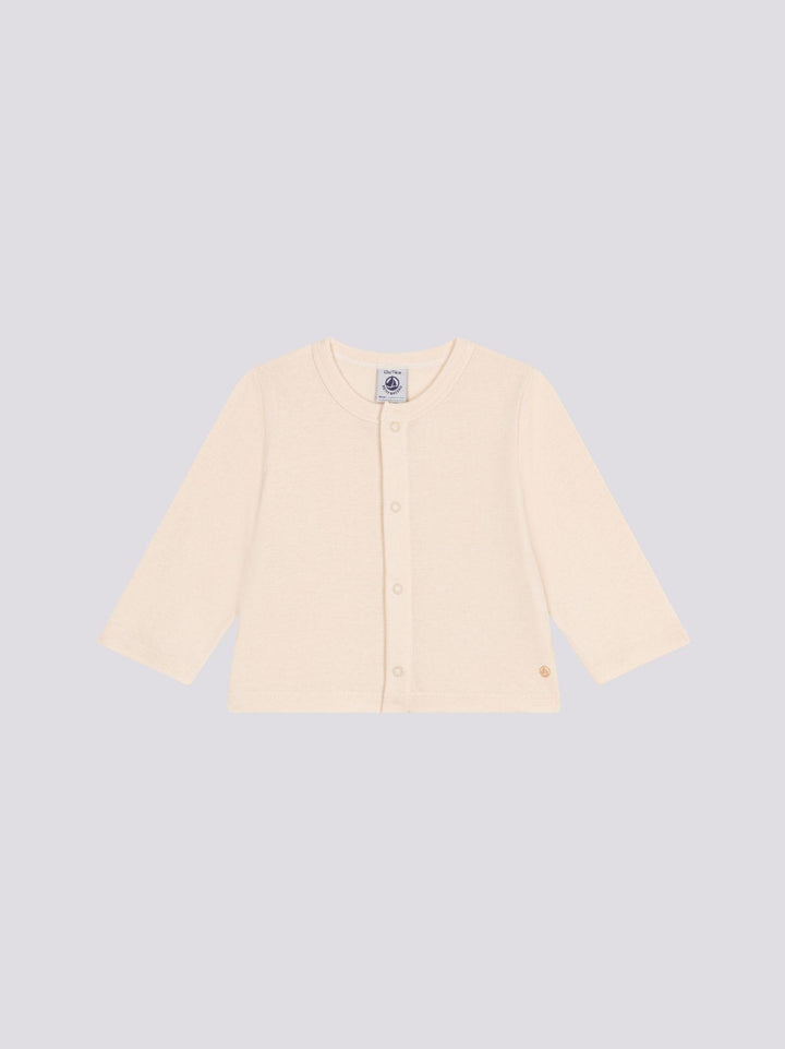 CARDIGAN ROSA IN COTONE NEONATO
