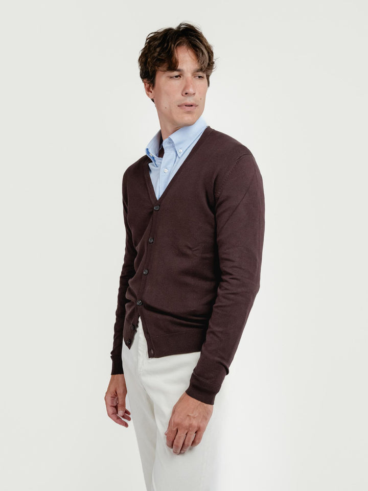 CARDIGAN TESTA MORO