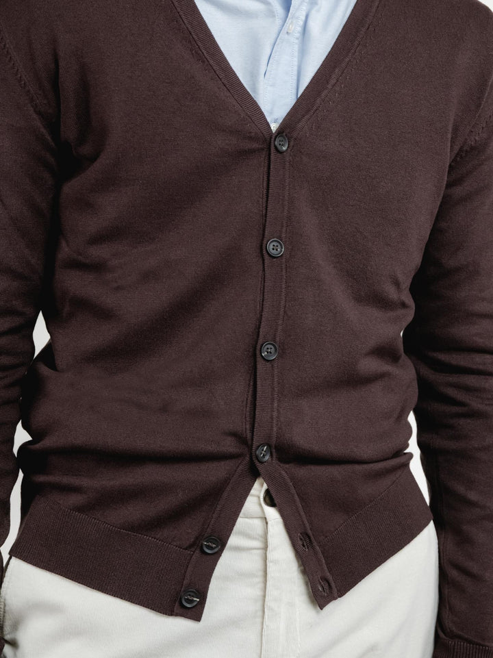 CARDIGAN TESTA MORO