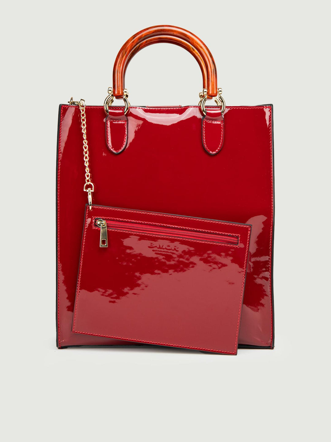 CARTELLA EMPIRE IN VERNICE BORDEAUX