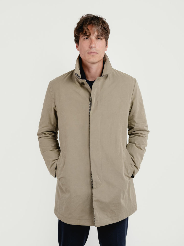 CAR COAT IMPERMEABILE BRANDO COLOR FANGO