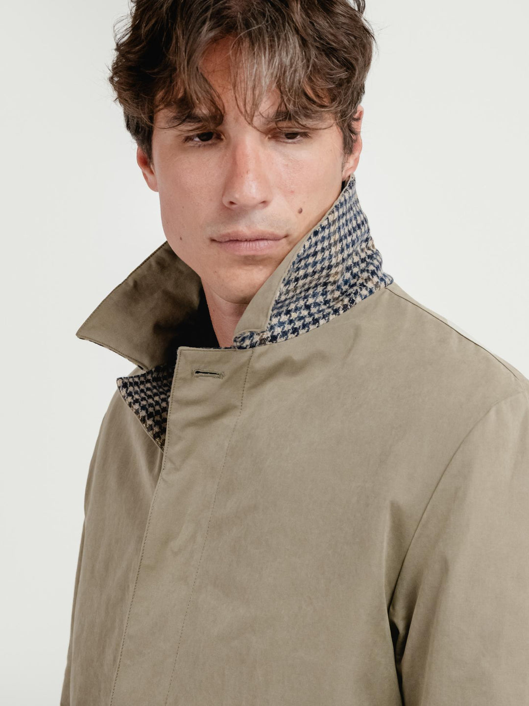 CAR COAT IMPERMEABILE BRANDO COLOR FANGO