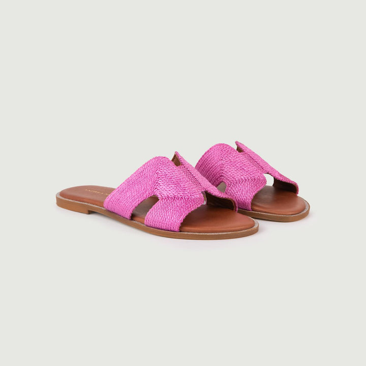CIABATTINA CON FASCIA FUCSIA
