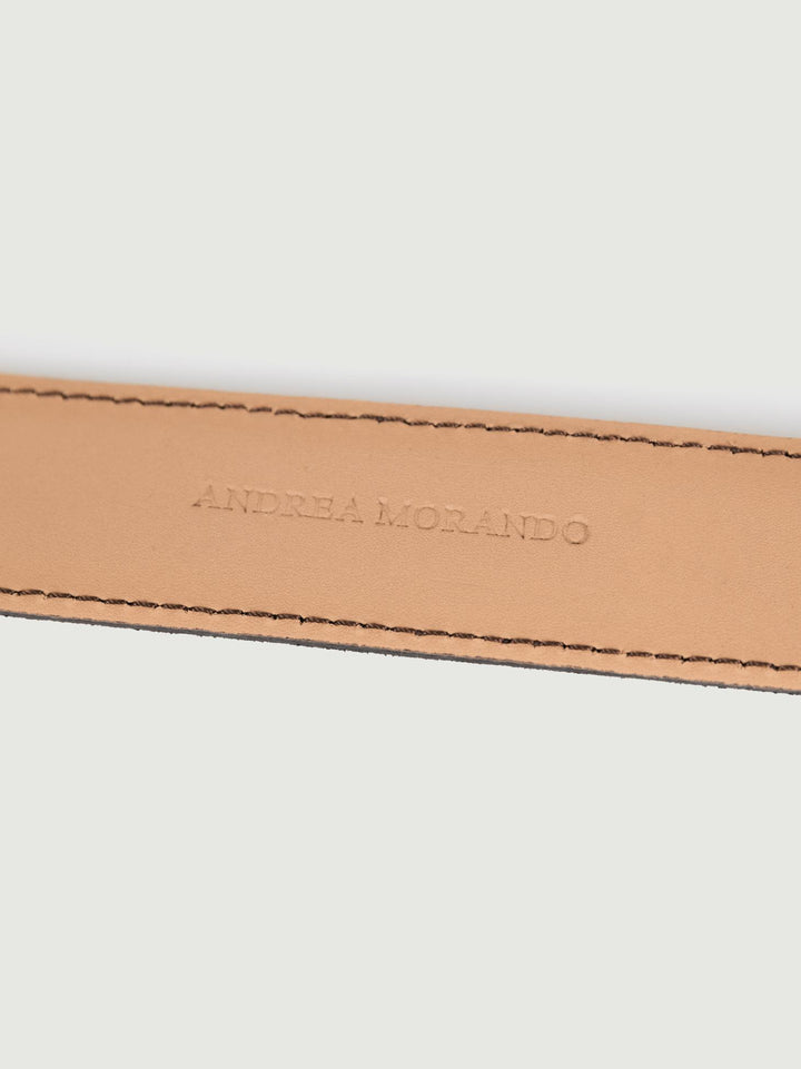 CINTURA IN PELLE SCAMOSCIATA