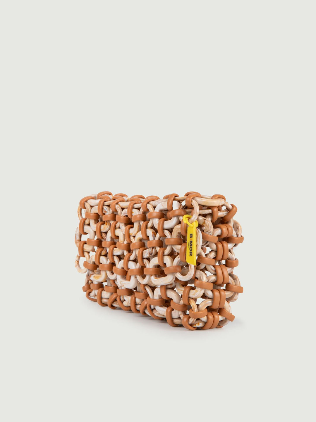 CLUTCH SHELL IN RESINA MULTICOLOR BEIGE