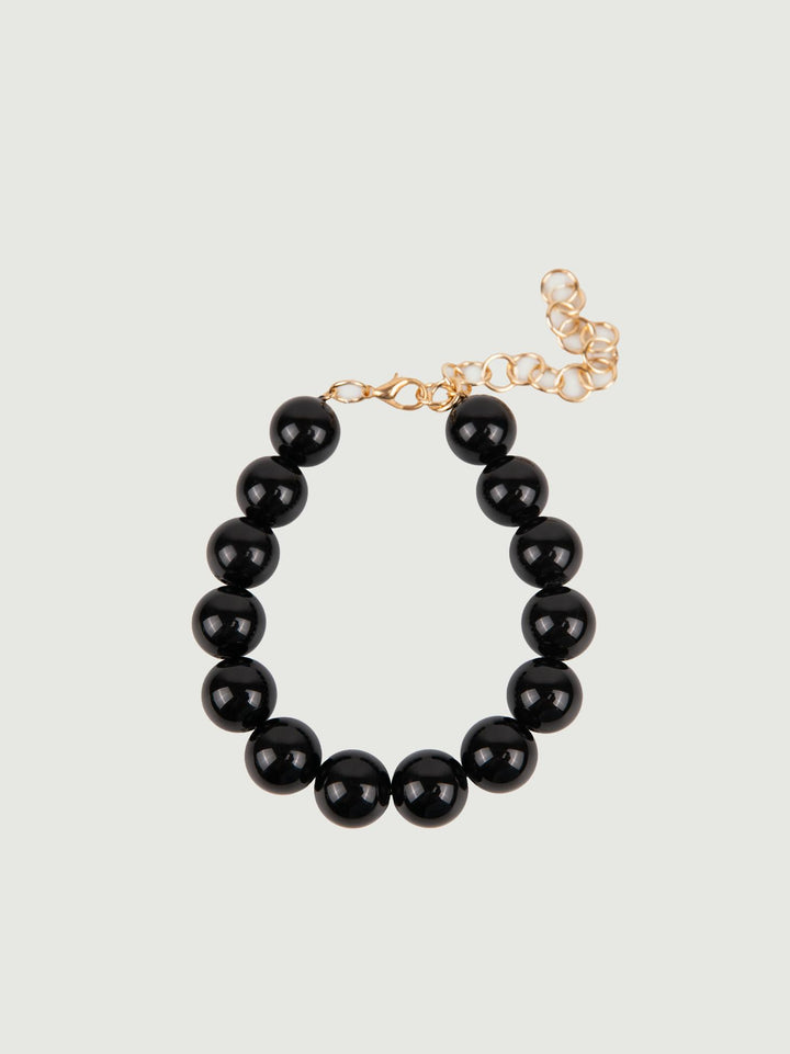 COLLANA BUBBLE IN RESINA NERA
