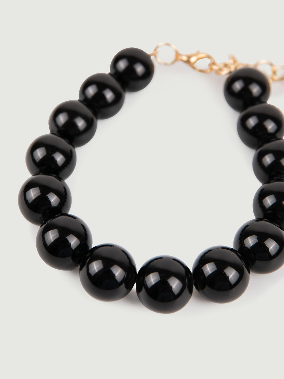 COLLANA BUBBLE IN RESINA NERA