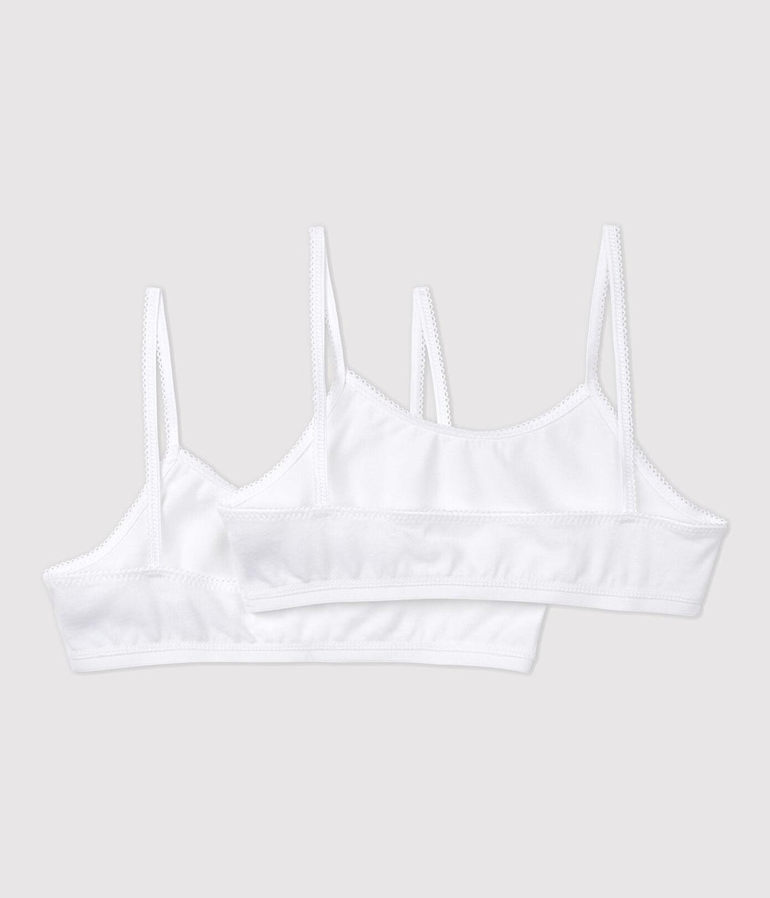 CONFEZIONE DA 2 BRASSIÈRE BIANCHE BAMBINA