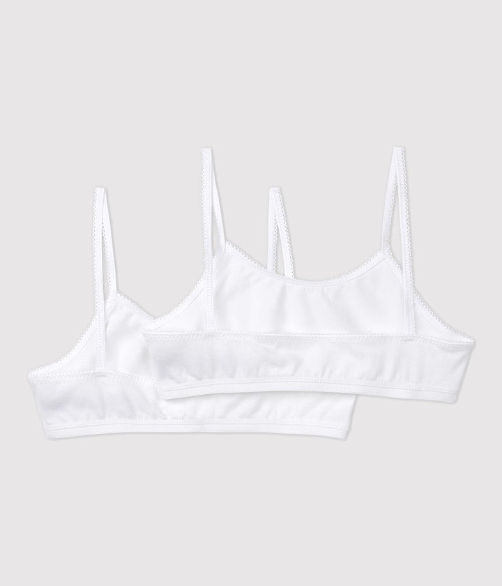 CONFEZIONE DA 2 BRASSIÈRE BIANCHE BAMBINA