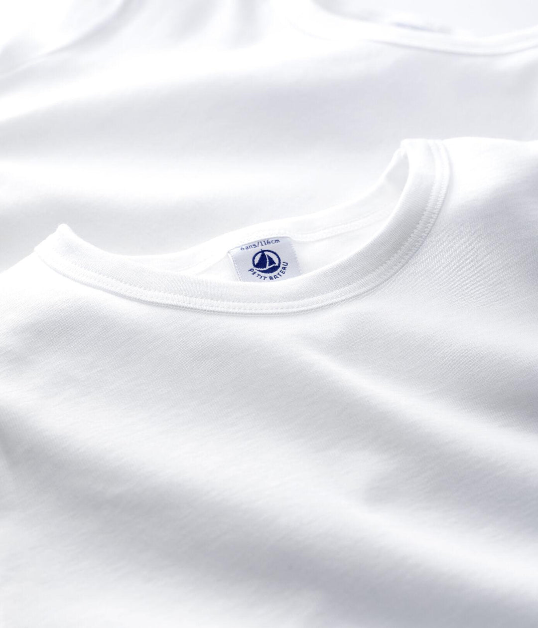 CONFEZIONE DA 2 T-SHIRT MANICA CORTA BIANCHE BAMBINO