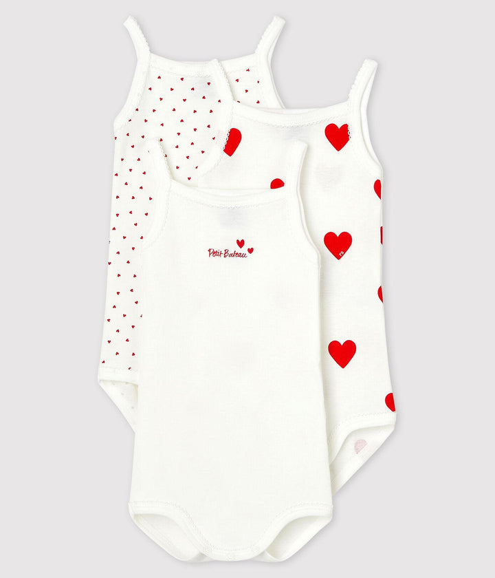 CONFEZIONE DA 3 BODY CON SPALLINE BEBÈ