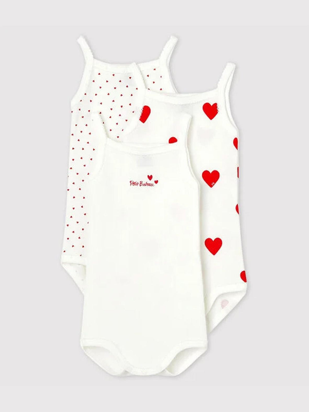 CONFEZIONE DA 3 BODY CON SPALLINE BEBÈ