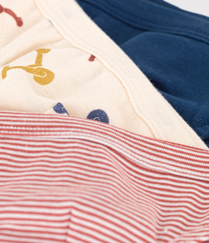 CONFEZIONE DA 3 SLIP CON MONOPATTINO IN COTONE BAMBINO