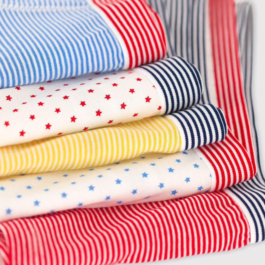 CONFEZIONE DA 5 BOXER BAMBINO IN COTONE BIOLOGICO
