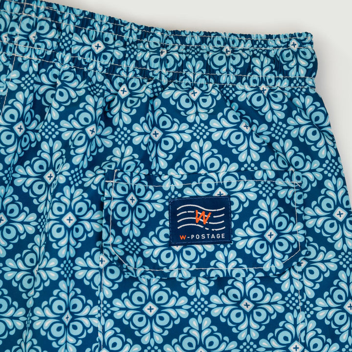 COSTUME AZZURRO IN FANTASIA MAIOLICA