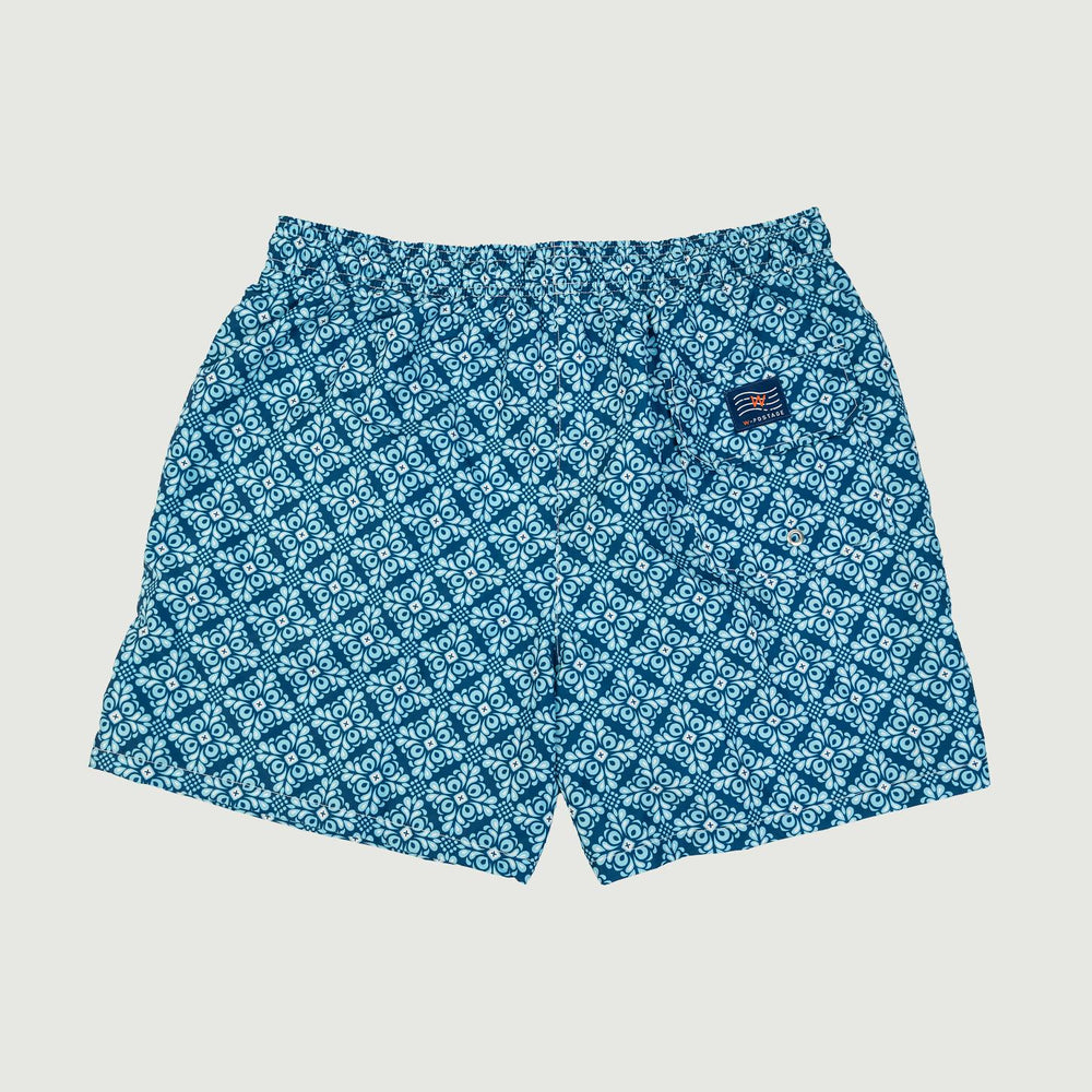 COSTUME AZZURRO IN FANTASIA MAIOLICA