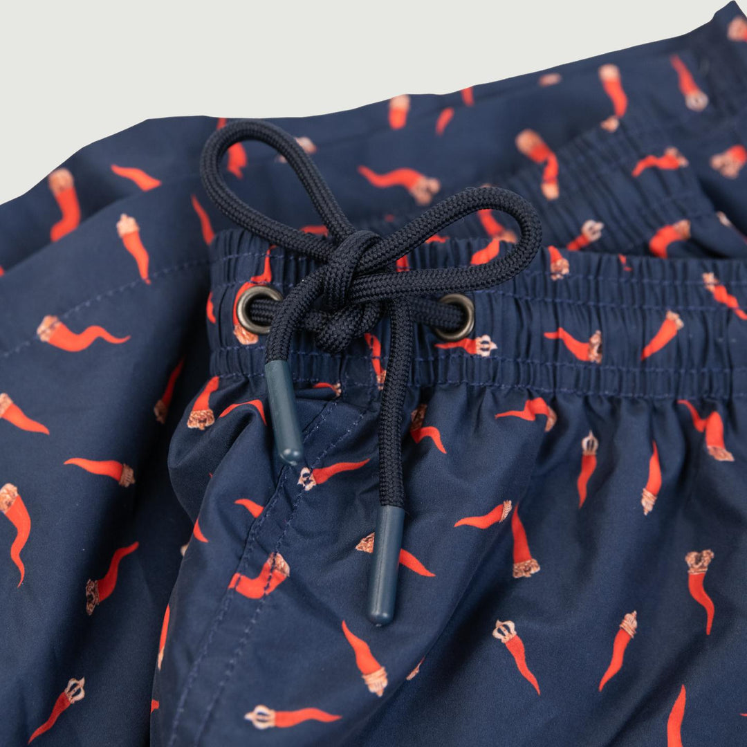 COSTUME BLU NAVY DESIGN PEPERONCINO