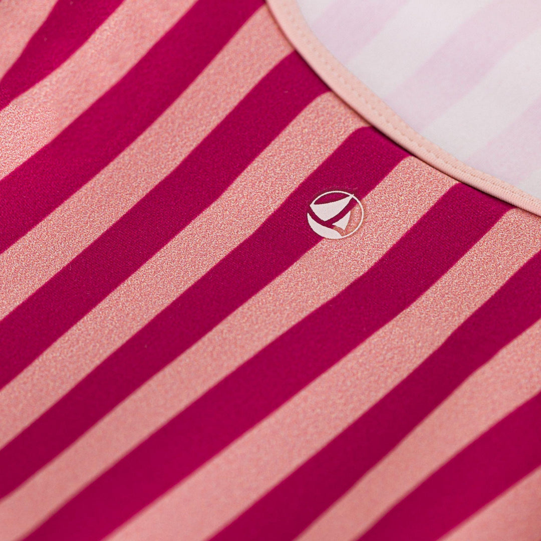 COSTUME DA BAGNO A RIGHE ROSA BEBÈ
