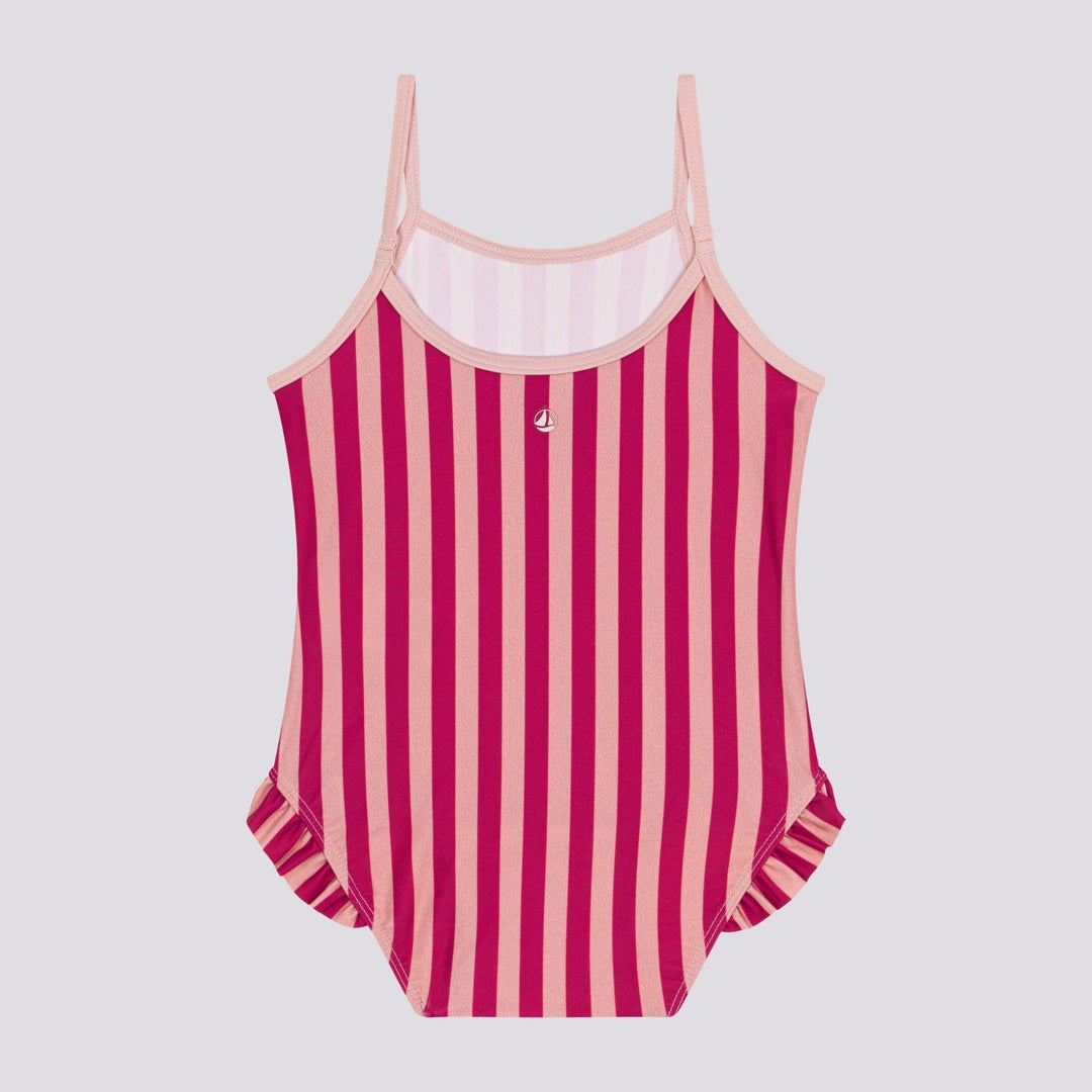 COSTUME DA BAGNO A RIGHE ROSA BEBÈ