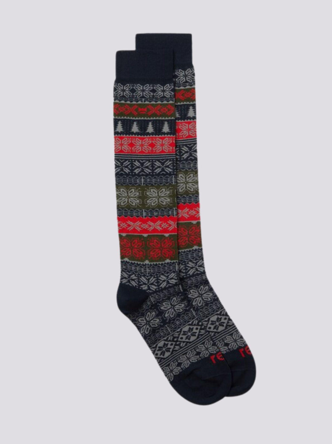 Calza disegno norvegese multicolor