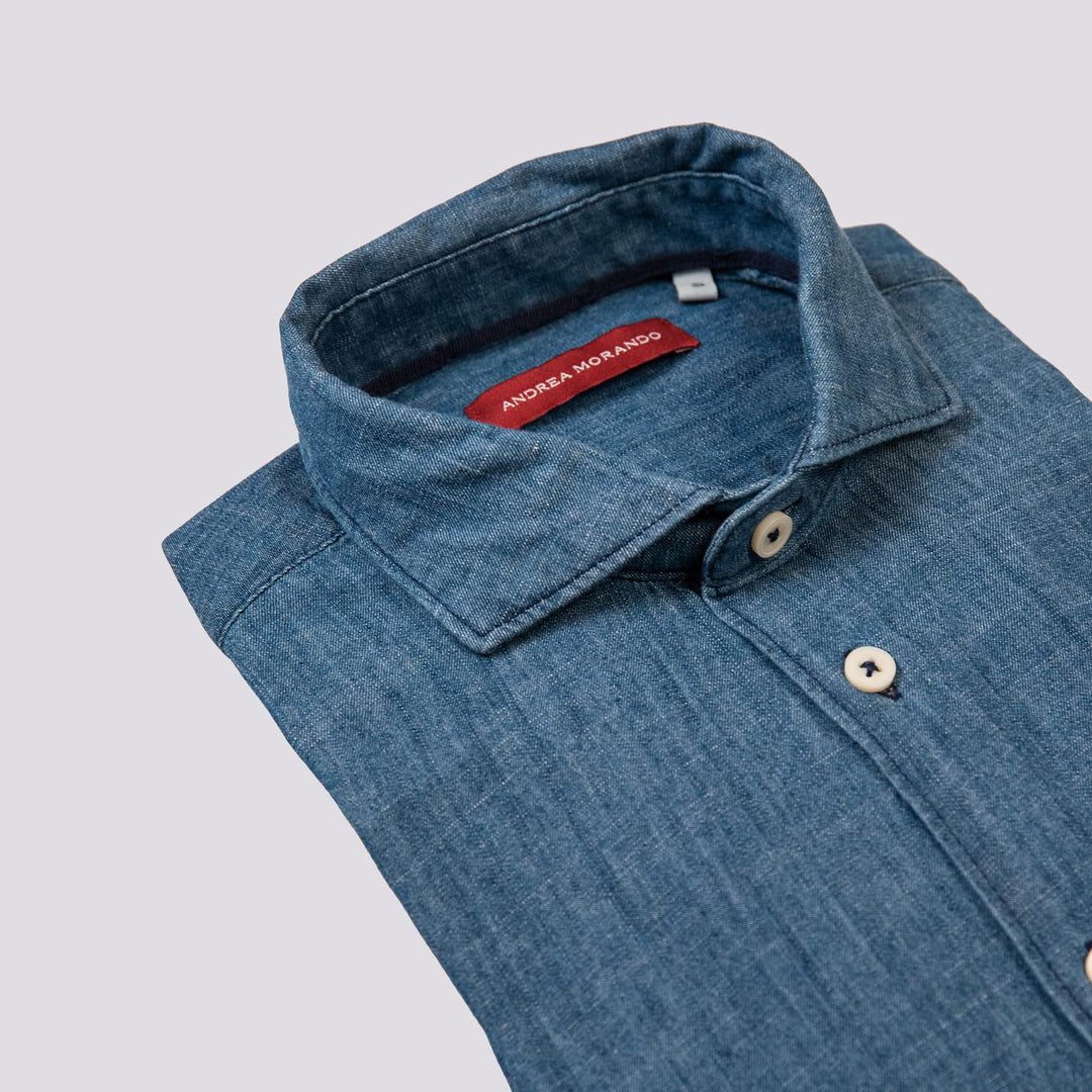 Camicia in cotone Chambray