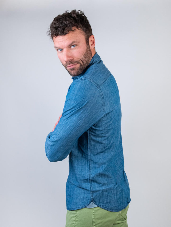 Camicia in cotone Chambray