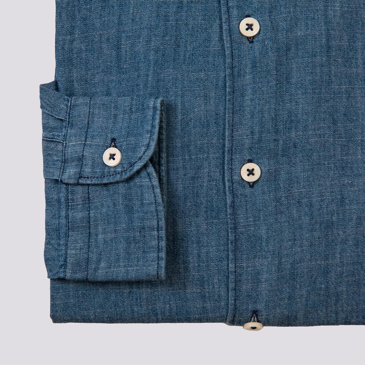 Camicia in cotone Chambray