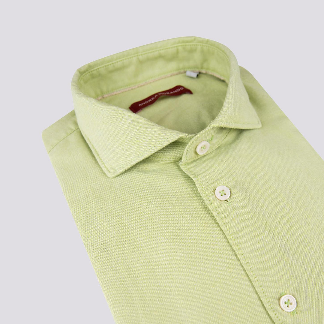 Camicia in cotone Oxford verde pistacchio