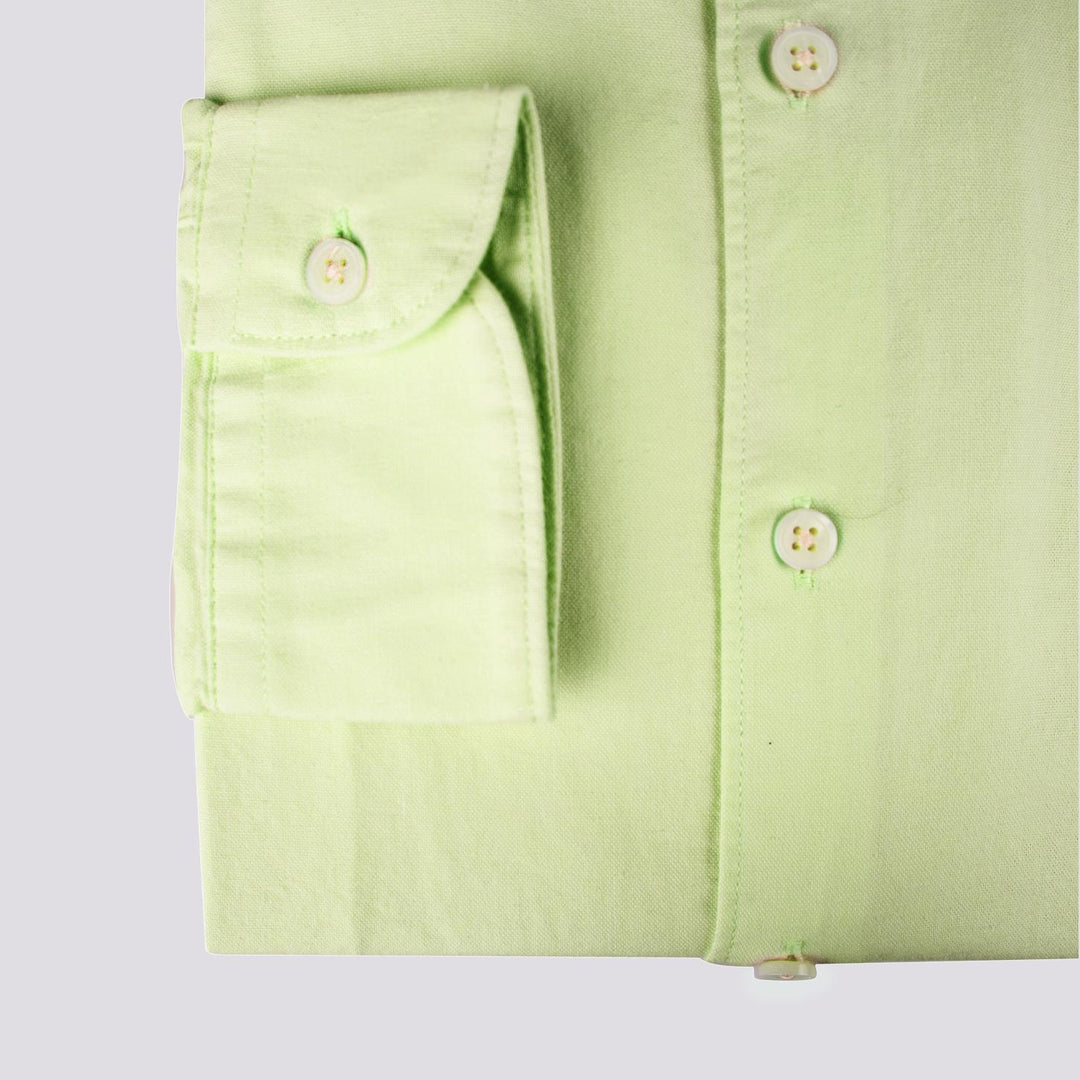 Camicia in cotone Oxford verde pistacchio