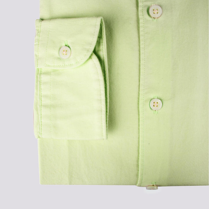 Camicia in cotone Oxford verde pistacchio