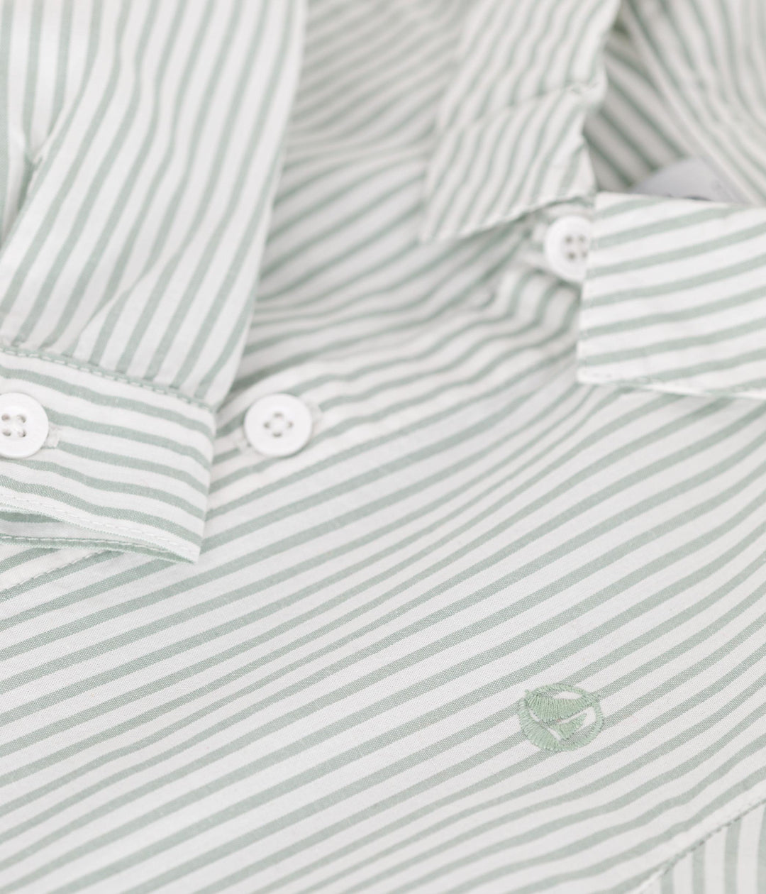 Camicia in cotone a righe bebè