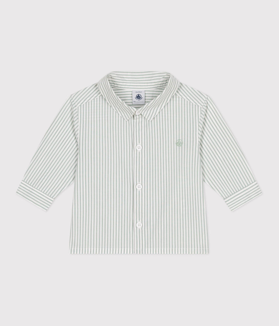 Camicia in cotone a righe bebè