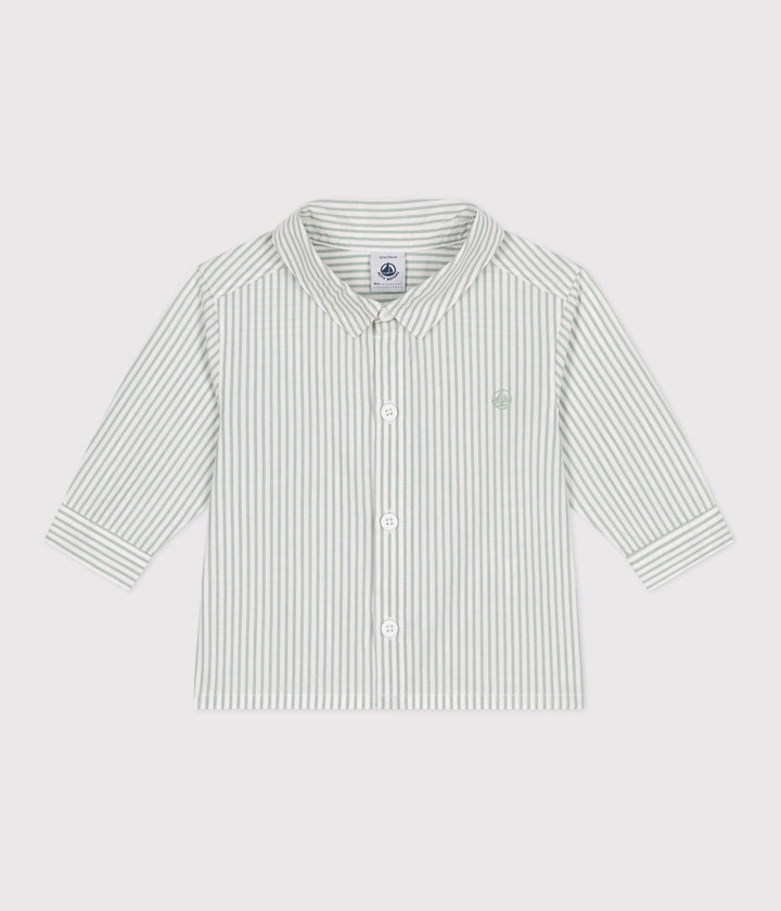 Camicia in cotone a righe bebè