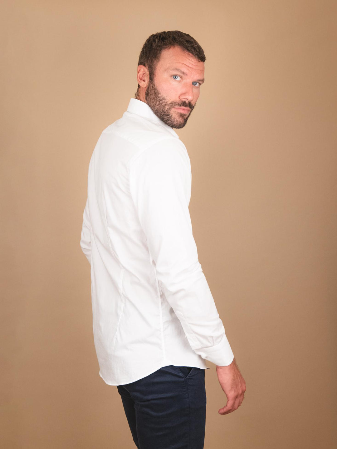 Camicia in cotone bianco
