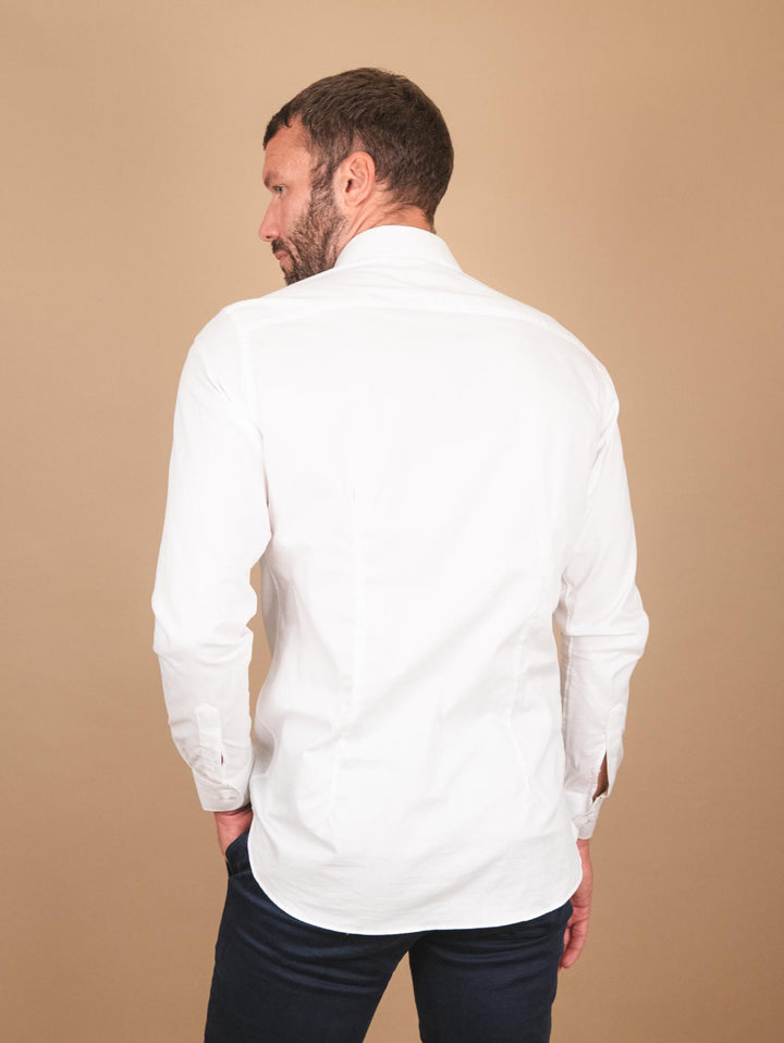 Camicia in cotone bianco