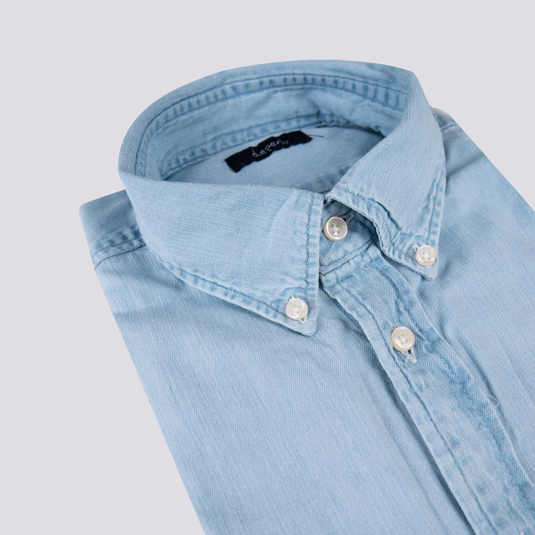 Camicia in denim chiaro button down