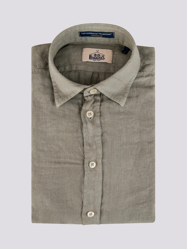 Camicia in lino Salvia